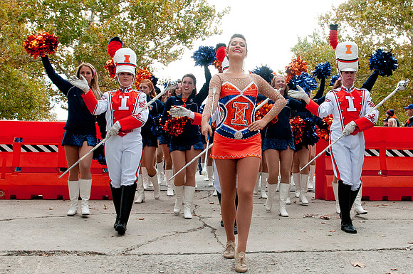 Michigan State Spartans at Illinois Fighting Illini, Saturday, October 26, 2013 - Marching Illini Photos