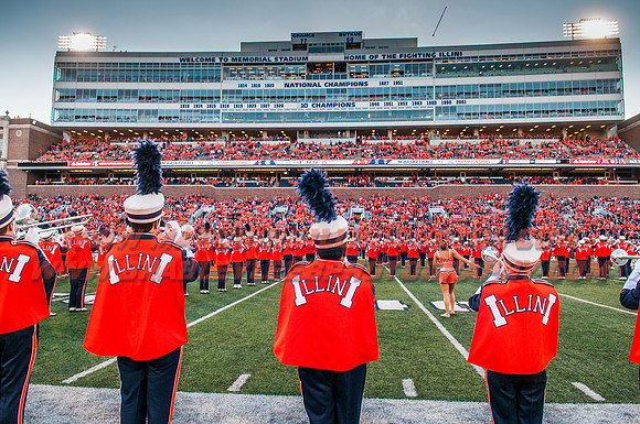 North Carolina at Illinois Fighting Illini, Saturday, September 10, 2016 - Marching Illini Photos