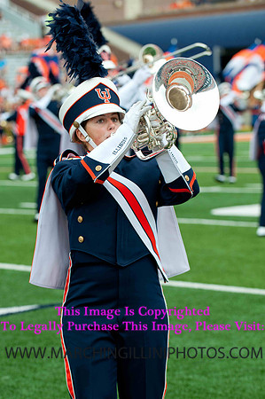 Southern Illinois University Salukis at Illinois Fighting Illini, Saturday, August 31, 2013 - Marching Illini Photos