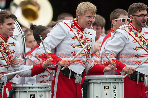 Nebraska at Illinois Oct. 3, 2015 - CMB Drum Line 010