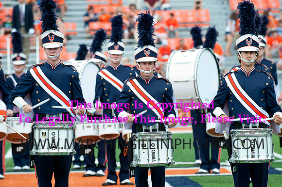 Southern Illinois University Salukis at Illinois Fighting Illini, Saturday, August 31, 2013 - Marching Illini Photos