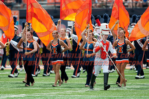 Youngstown State at Illinois, Saturday, August 30, 2014 - Marching Illini Photos