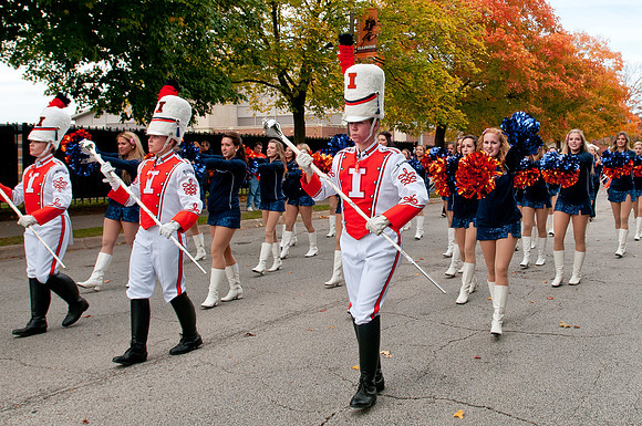 Michigan State Spartans at Illinois Fighting Illini, Saturday, October 26, 2013 - Marching Illini Photos