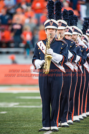 North Carolina at Illinois Fighting Illini, Saturday, September 10, 2016 - Marching Illini Photos