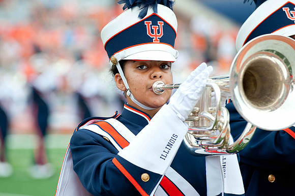 Southern Illinois University Salukis at Illinois Fighting Illini, Saturday, August 31, 2013 - Marching Illini Photos