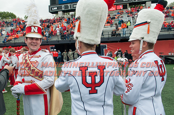 Nebraska at Illinois Oct. 3, 2015 - MI Drum Majors 010