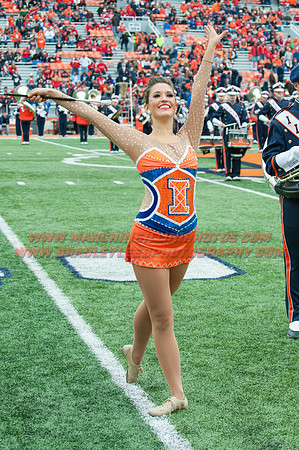 Nebraska at Illinois Oct. 3, 2015 - MI Twirler 001