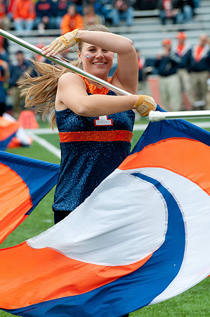 Michigan State Spartans at Illinois Fighting Illini, Saturday, October 26, 2013 - Marching Illini Photos