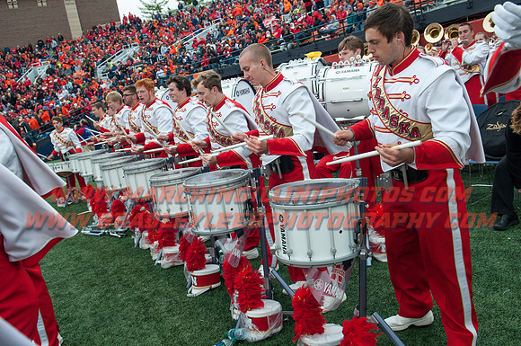 Nebraska at Illinois Oct. 3, 2015 - CMB Drum Line 006