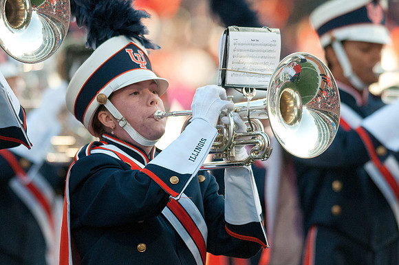 Michigan State Spartans at Illinois Fighting Illini, Saturday, October 26, 2013 - Marching Illini Photos