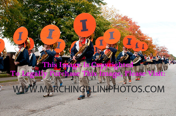 Michigan State Spartans at Illinois Fighting Illini, Saturday, October 26, 2013 - Marching Illini Photos