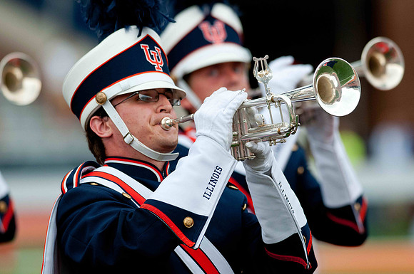 Southern Illinois University Salukis at Illinois Fighting Illini, Saturday, August 31, 2013 - Marching Illini Photos