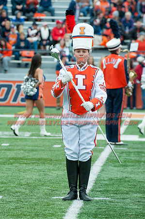 Nebraska at Illinois Oct. 3, 2015 - MI Drum Majors 007