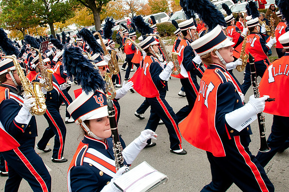 Michigan State Spartans at Illinois Fighting Illini, Saturday, October 26, 2013 - Marching Illini Photos