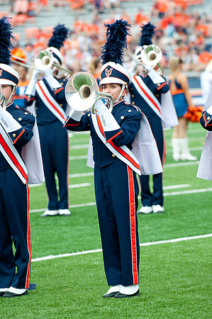 Southern Illinois University Salukis at Illinois Fighting Illini, Saturday, August 31, 2013 - Marching Illini Photos