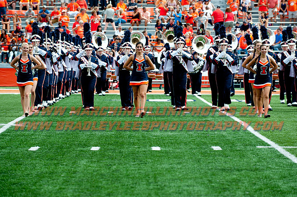 Youngstown State at Illinois, Saturday, August 30, 2014 - Marching Illini Photos