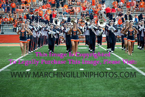 Youngstown State at Illinois, Saturday, August 30, 2014 - Marching Illini Photos
