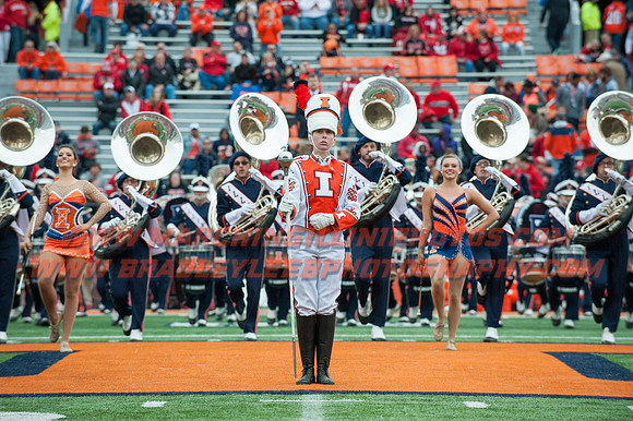 Nebraska at Illinois Oct. 3, 2015 - MI Drum Majors 001
