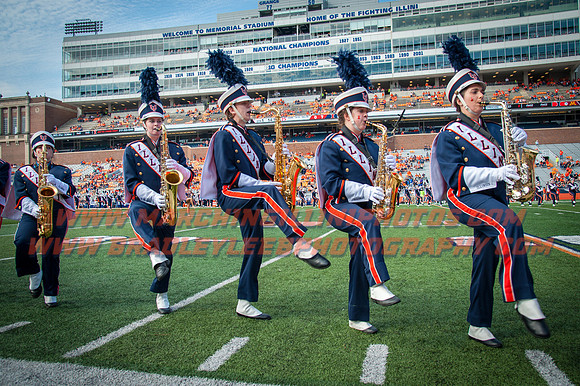 Rutgers Scarlett Knights at Illinois Fighting Illini, Saturday, October 14, 2017 - Marching Illini Photos