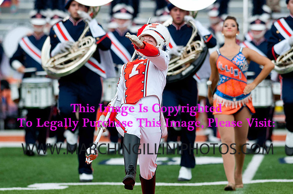 Southern Illinois University Salukis at Illinois Fighting Illini, Saturday, August 31, 2013 - Marching Illini Photos