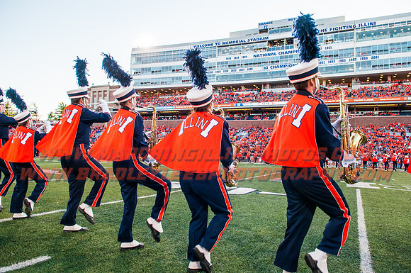North Carolina at Illinois Fighting Illini, Saturday, September 10, 2016 - Marching Illini Photos