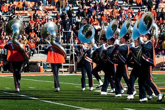 Northwestern Wildcats at Illinois Fighting Illini, Saturday, November 30, 2013 - Marching Illini Photos