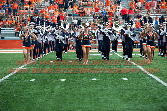 Youngstown State at Illinois, Saturday, August 30, 2014 - Marching Illini Photos