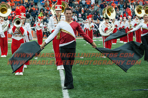 Nebraska at Illinois Oct. 3, 2015 - CMB Flags 006