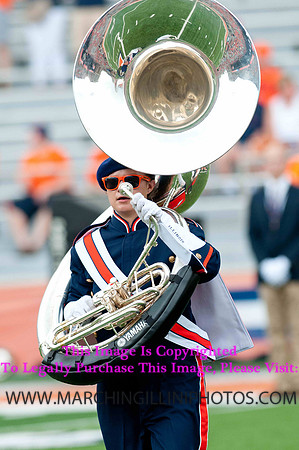 Southern Illinois University Salukis at Illinois Fighting Illini, Saturday, August 31, 2013 - Marching Illini Photos