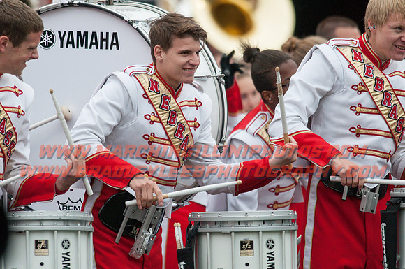 Nebraska at Illinois Oct. 3, 2015 - CMB Drum Line 009