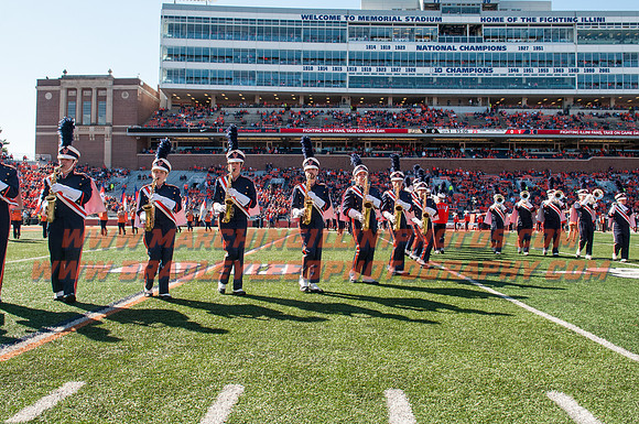 Purdue Boilermakers at Illinois Fighting Illini, Saturday, October 8, 2016 - Marching Illini Photos