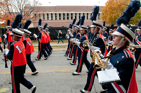Michigan State Spartans at Illinois Fighting Illini, Saturday, October 26, 2013 - Marching Illini Photos
